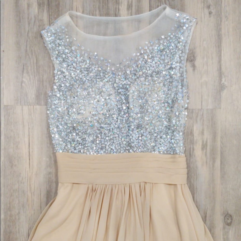 Custom Evening Gown - Beaded top